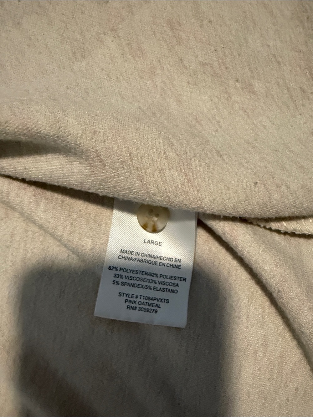 Thread & Supply Off-White Button Front Shirt Jacket - Picture 3 of 3